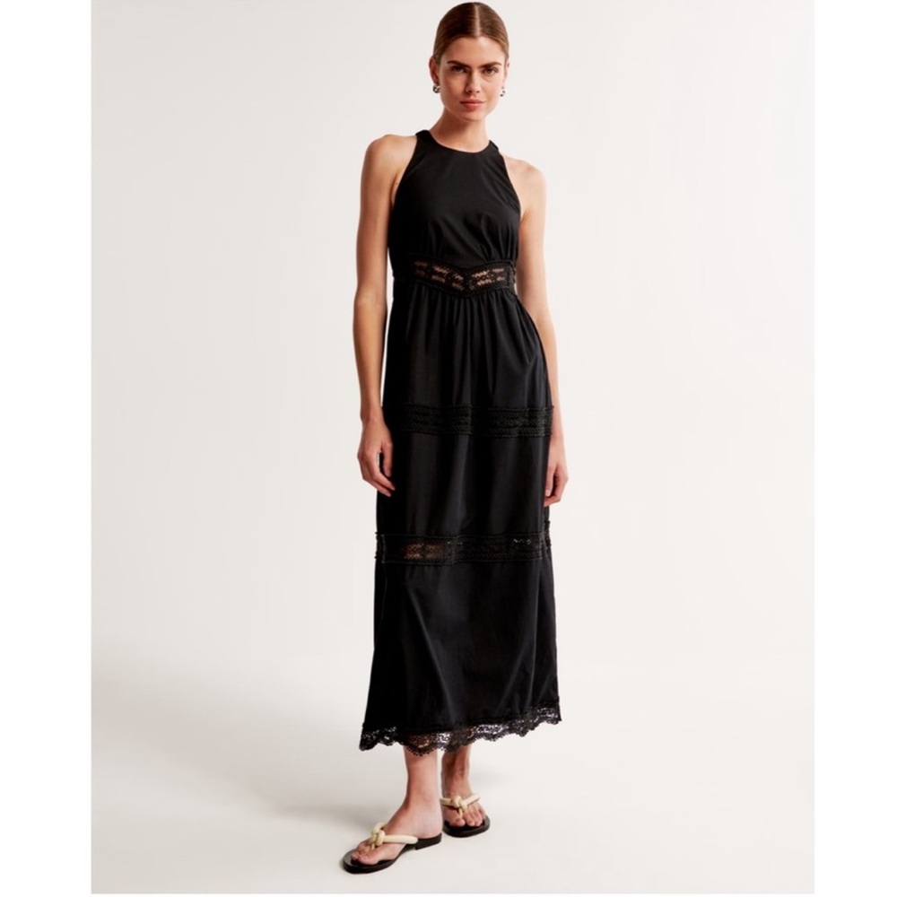 Abercrombie & Fitch Black Maxi Dress - Picture 8 of 9